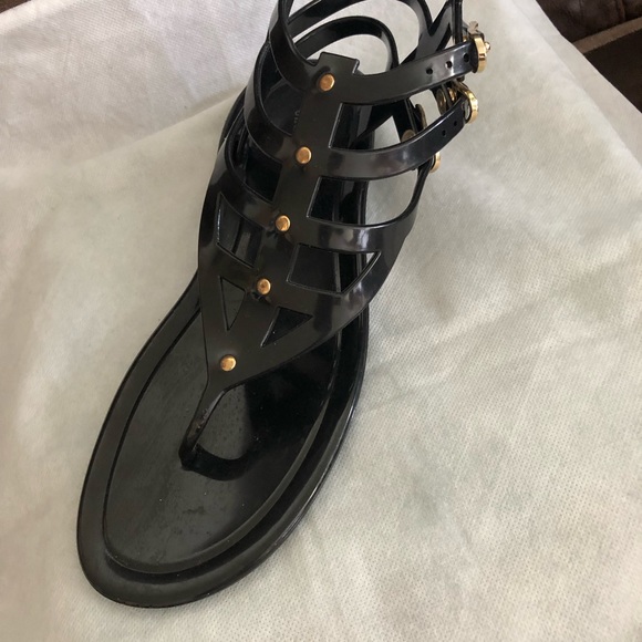 Jimmy Choo Lance Flat Jelly Sandals, size 8 - Picture 2 of 4